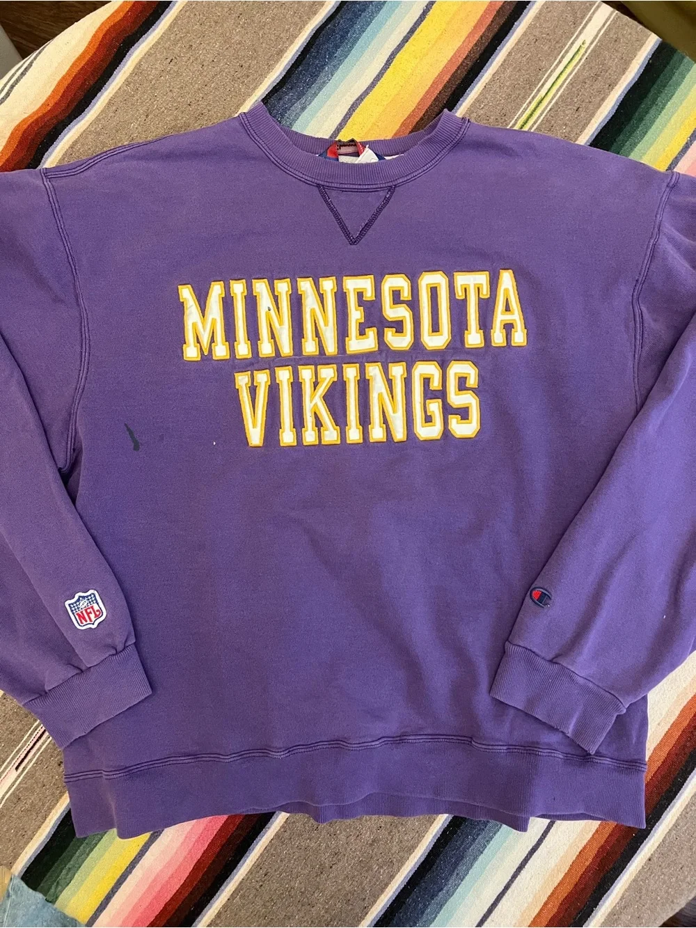 Champion Minnesota Vikings Purple Crewneck Sweatshirt vintage